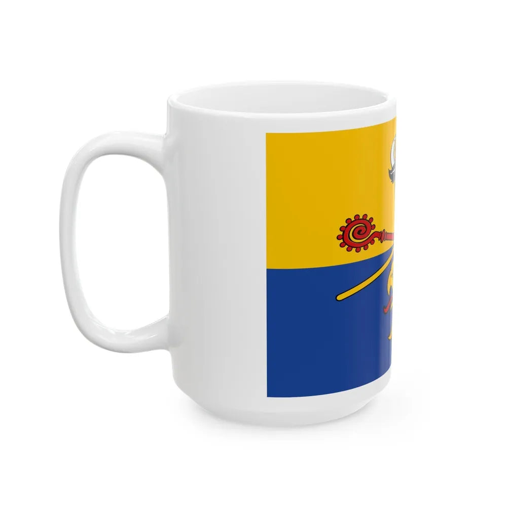 Flag of Rostock Germany - White Coffee Mug-Go Mug Yourself