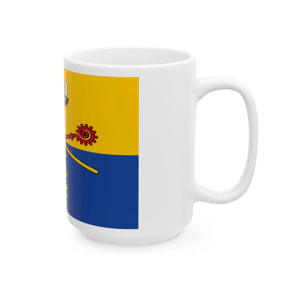 Flag of Rostock Germany - White Coffee Mug-Go Mug Yourself