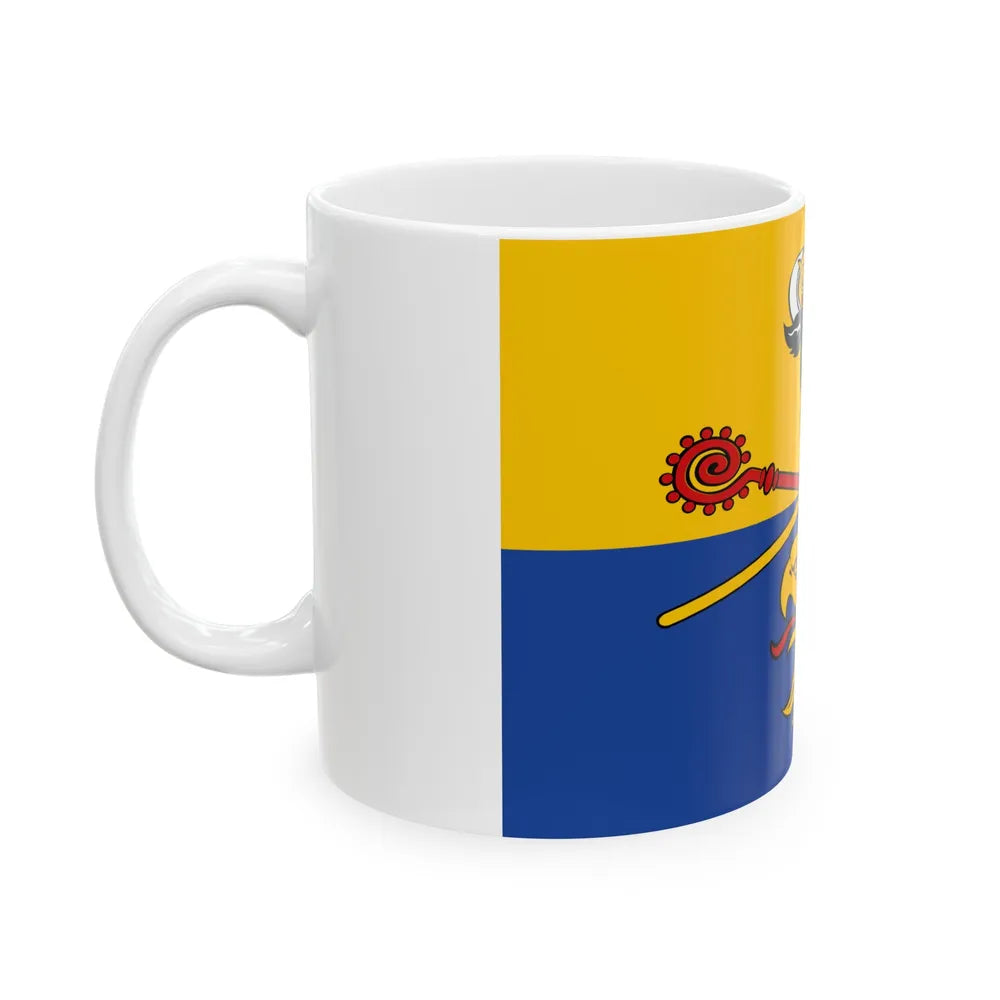 Flag of Rostock Germany - White Coffee Mug-Go Mug Yourself