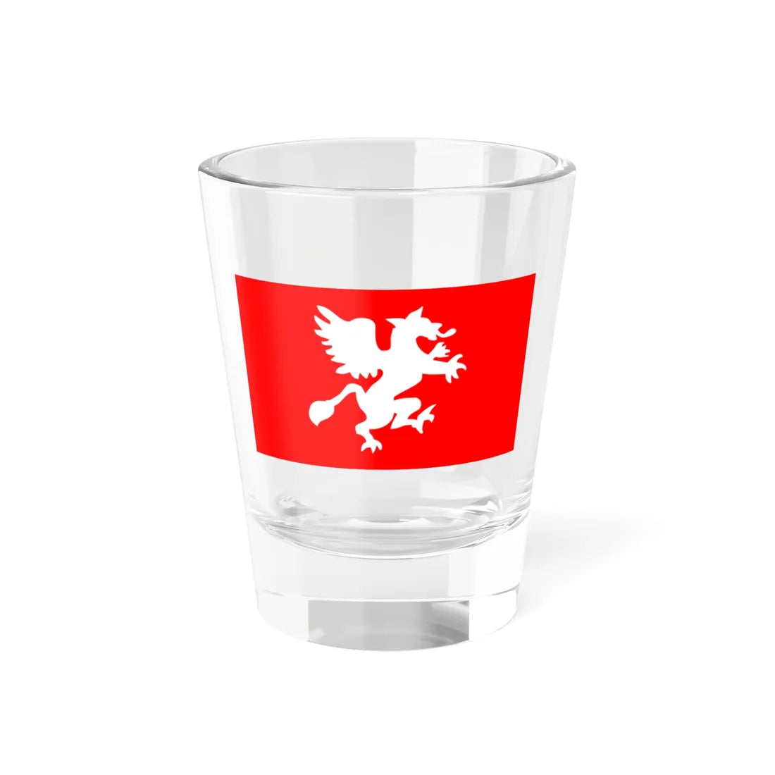 Flag of Rostock reported 1805 (Germany) Shot Glass 1.5oz 1.5oz - Go Mug Yourself