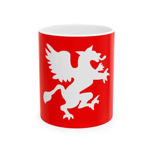Flag of Rostock reported 1805 (Germany) White Coffee Mug 11oz - Go Mug Yourself