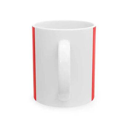 Flag of Rostock reported 1805 (Germany) White Coffee Mug - Go Mug Yourself