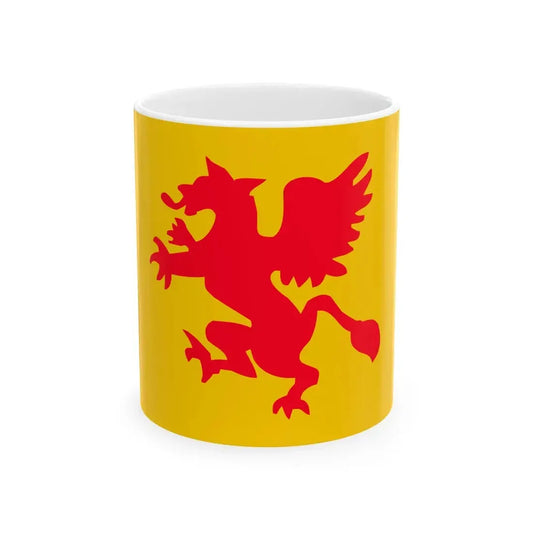 Flag of Rostock reported 1848 (Germany) White Coffee Mug 11oz - Go Mug Yourself