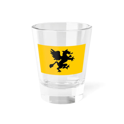 Flag of Rostock reported 19th century (Germany) Shot Glass 1.5oz 1.5oz - Go Mug Yourself
