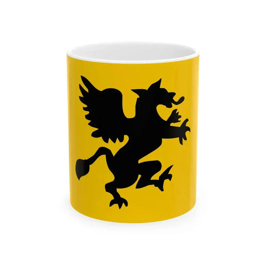 Flag of Rostock reported 19th century (Germany) White Coffee Mug 11oz - Go Mug Yourself