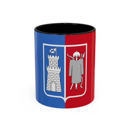 Flag of Rostov na Donu Russia - Accent Coffee Mug 11oz Black - Go Mug Yourself