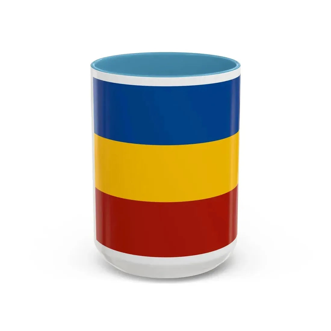 Flag of Rostov Oblast Russia - Accent Coffee Mug 15oz Light Blue - Go Mug Yourself