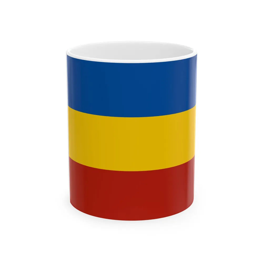 Flag of Rostov Oblast Russia - White Coffee Mug-11oz-Go Mug Yourself