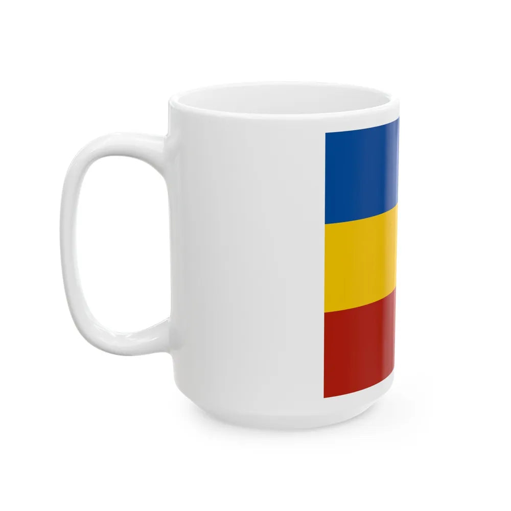 Flag of Rostov Oblast Russia - White Coffee Mug-Go Mug Yourself