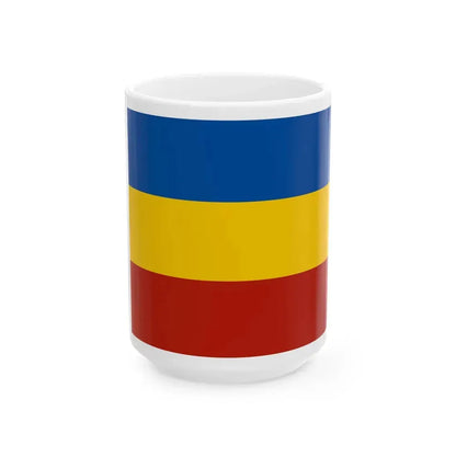 Flag of Rostov Oblast Russia - White Coffee Mug - Go Mug Yourself
