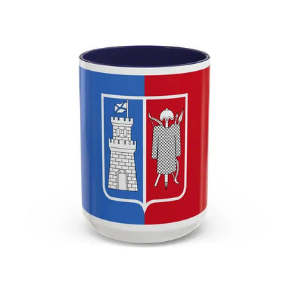 Flag of Rostov on Don Russia - Accent Coffee Mug 15oz Navy - Go Mug Yourself