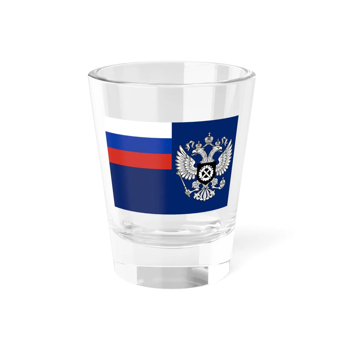 Flag of Rostrud (Russia) Shot Glass 1.5oz 1.5oz - Go Mug Yourself