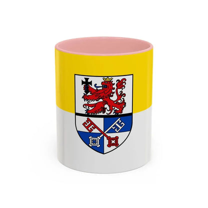 Flag of Rotenburg Germany - Accent Coffee Mug 11oz Pink - Go Mug Yourself