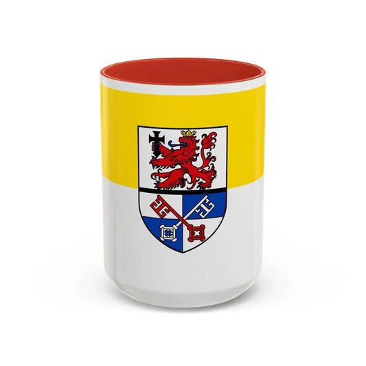 Flag of Rotenburg Germany - Accent Coffee Mug 15oz Red - Go Mug Yourself