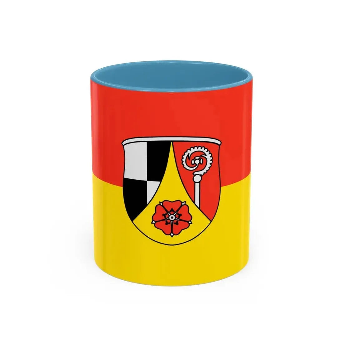 Flag of Roth Germany - Accent Coffee Mug 11oz Light Blue - Go Mug Yourself