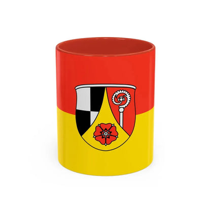 Flag of Roth Germany - Accent Coffee Mug 11oz Red - Go Mug Yourself