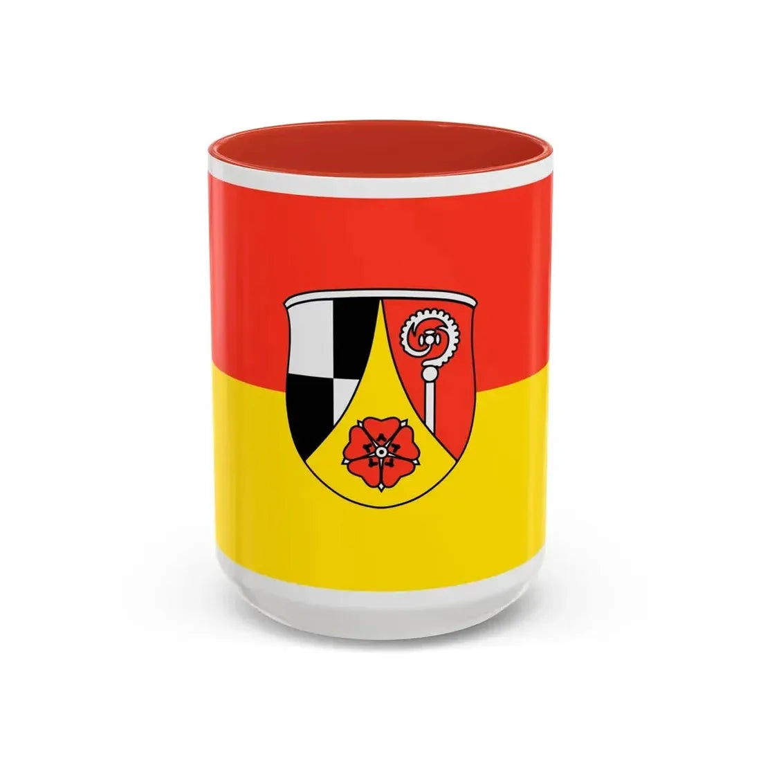 Flag of Roth Germany - Accent Coffee Mug 15oz Red - Go Mug Yourself