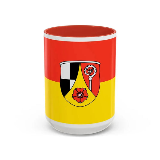 Flag of Roth Germany - Accent Coffee Mug 15oz Red - Go Mug Yourself