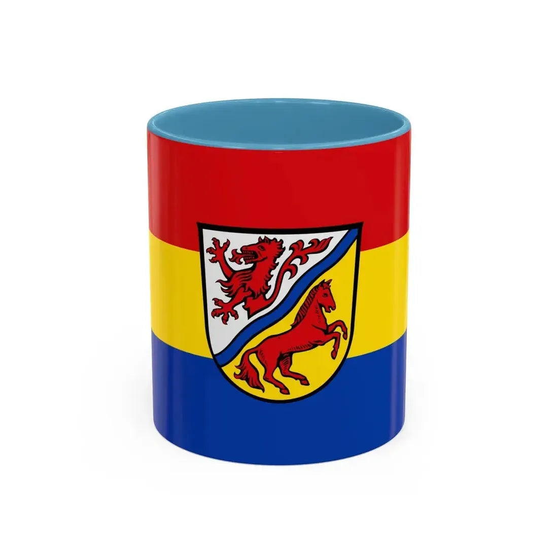 Flag of Rottal Inn Germany - Accent Coffee Mug 11oz Light Blue - Go Mug Yourself