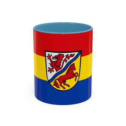 Flag of Rottal Inn Germany - Accent Coffee Mug 11oz Light Blue - Go Mug Yourself