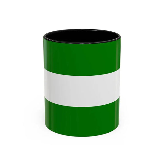 Flag of Rotterdam the second city of The Netherlands - Accent Coffee Mug 11oz Black - Go Mug Yourself