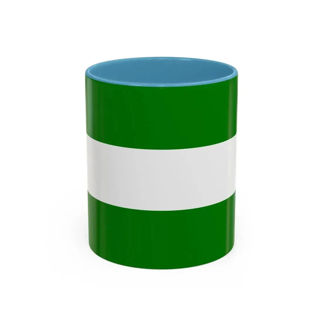 Flag of Rotterdam the second city of The Netherlands - Accent Coffee Mug 11oz Light Blue - Go Mug Yourself