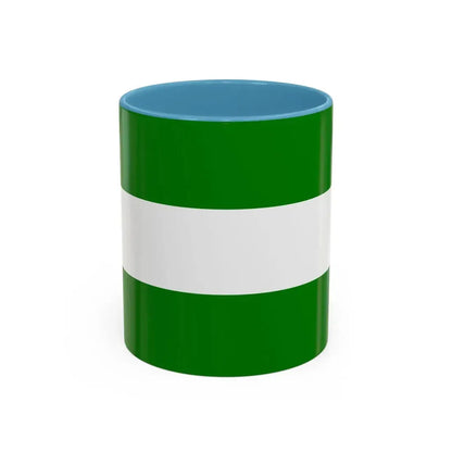 Flag of Rotterdam the second city of The Netherlands - Accent Coffee Mug 11oz Light Blue - Go Mug Yourself