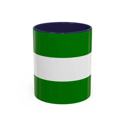 Flag of Rotterdam the second city of The Netherlands - Accent Coffee Mug 11oz Navy - Go Mug Yourself
