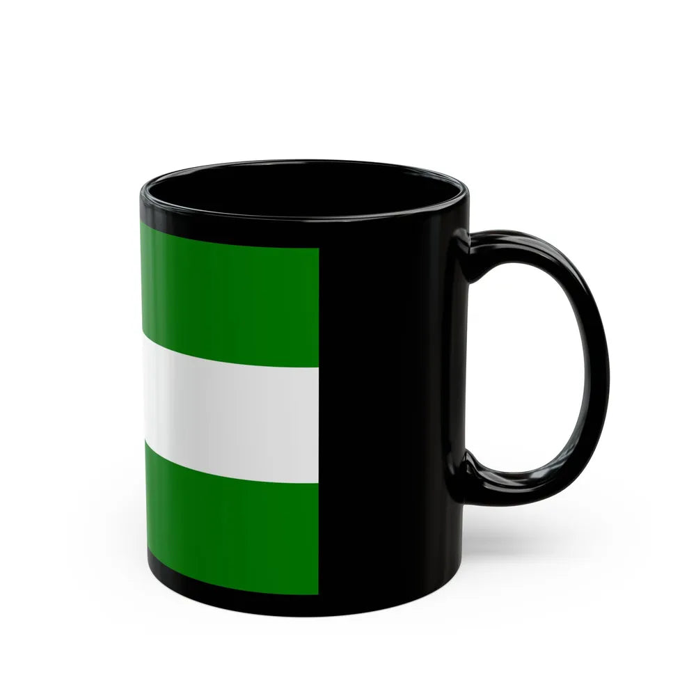 Flag of Rotterdam the second city of The Netherlands - Black Coffee Mug - Go Mug Yourself