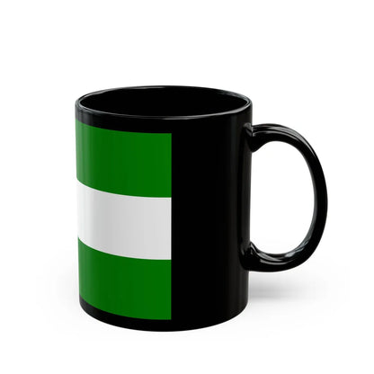 Flag of Rotterdam the second city of The Netherlands - Black Coffee Mug - Go Mug Yourself