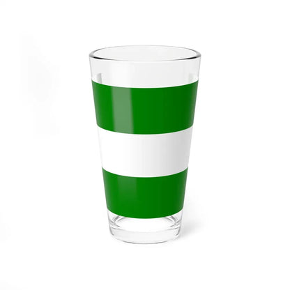 Flag of Rotterdam the second city of The Netherlands - Pint Glass 16oz 16oz - Go Mug Yourself
