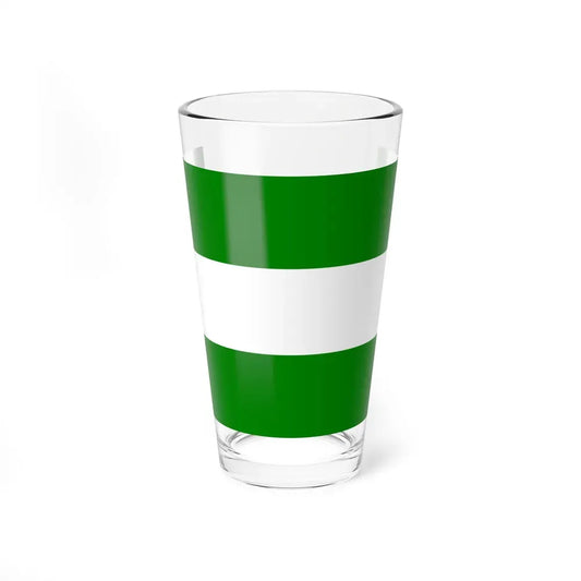 Flag of Rotterdam the second city of The Netherlands - Pint Glass 16oz 16oz - Go Mug Yourself