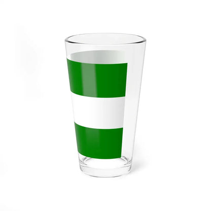 Flag of Rotterdam the second city of The Netherlands - Pint Glass 16oz - Go Mug Yourself