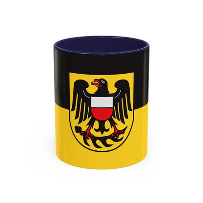 Flag of Rottweil Germany - Accent Coffee Mug 11oz Navy - Go Mug Yourself