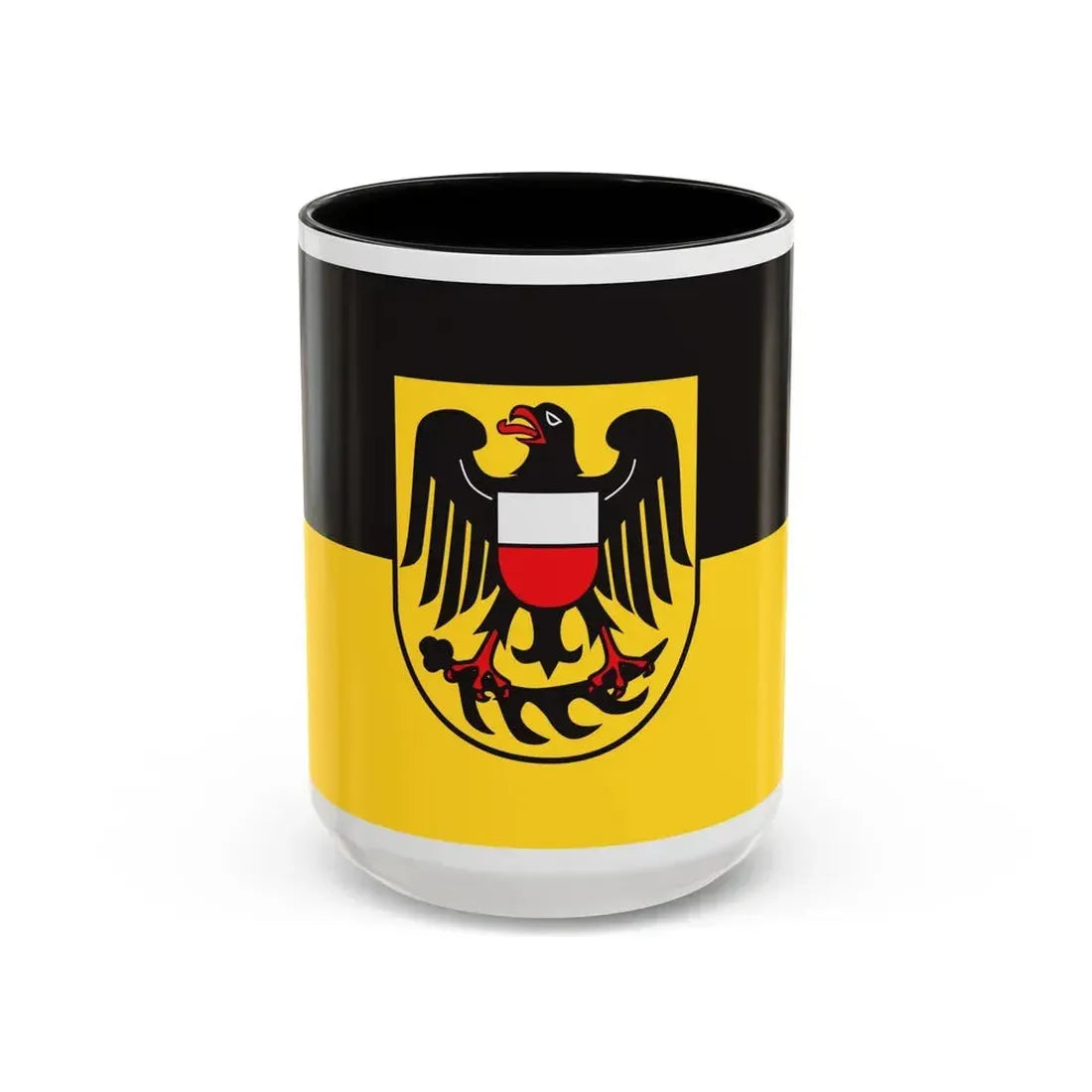 Flag of Rottweil Germany - Accent Coffee Mug 15oz Black - Go Mug Yourself