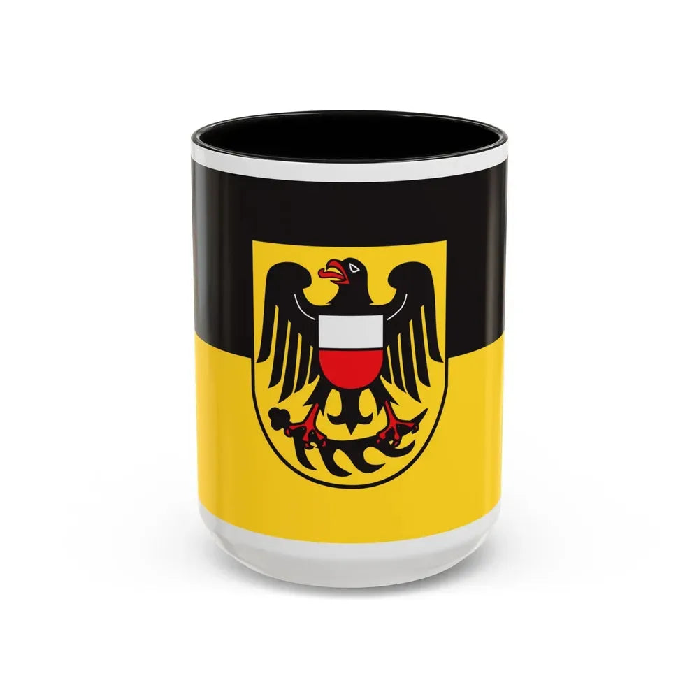 Flag of Rottweil Germany - Accent Coffee Mug 15oz Black - Go Mug Yourself