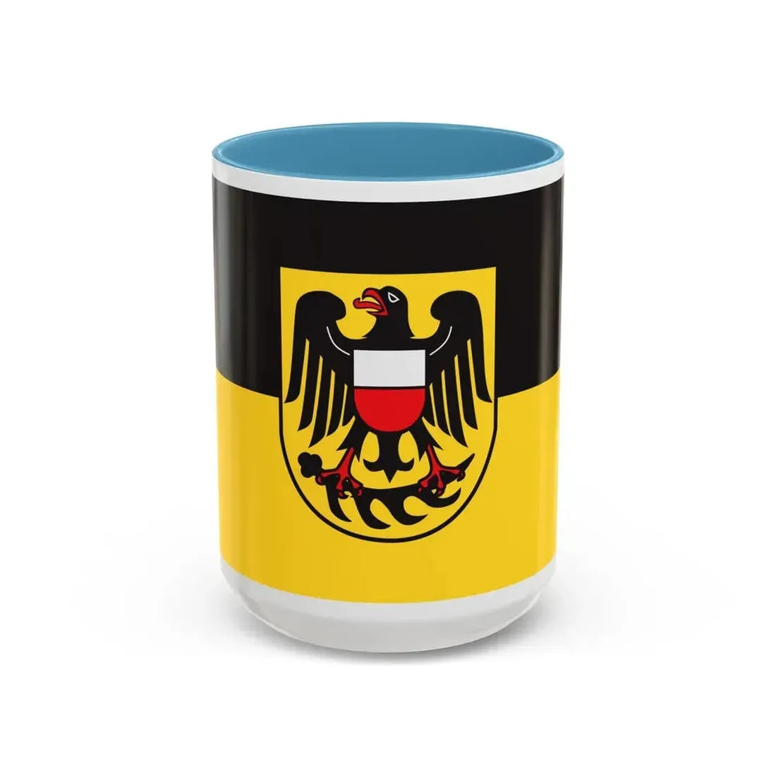Flag of Rottweil Germany - Accent Coffee Mug 15oz Light Blue - Go Mug Yourself