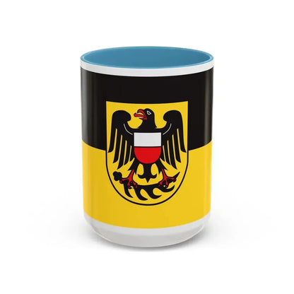 Flag of Rottweil Germany - Accent Coffee Mug 15oz Light Blue - Go Mug Yourself