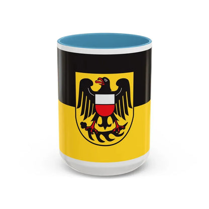 Flag of Rottweil Germany - Accent Coffee Mug 15oz Light Blue - Go Mug Yourself