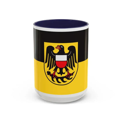 Flag of Rottweil Germany - Accent Coffee Mug 15oz Navy - Go Mug Yourself