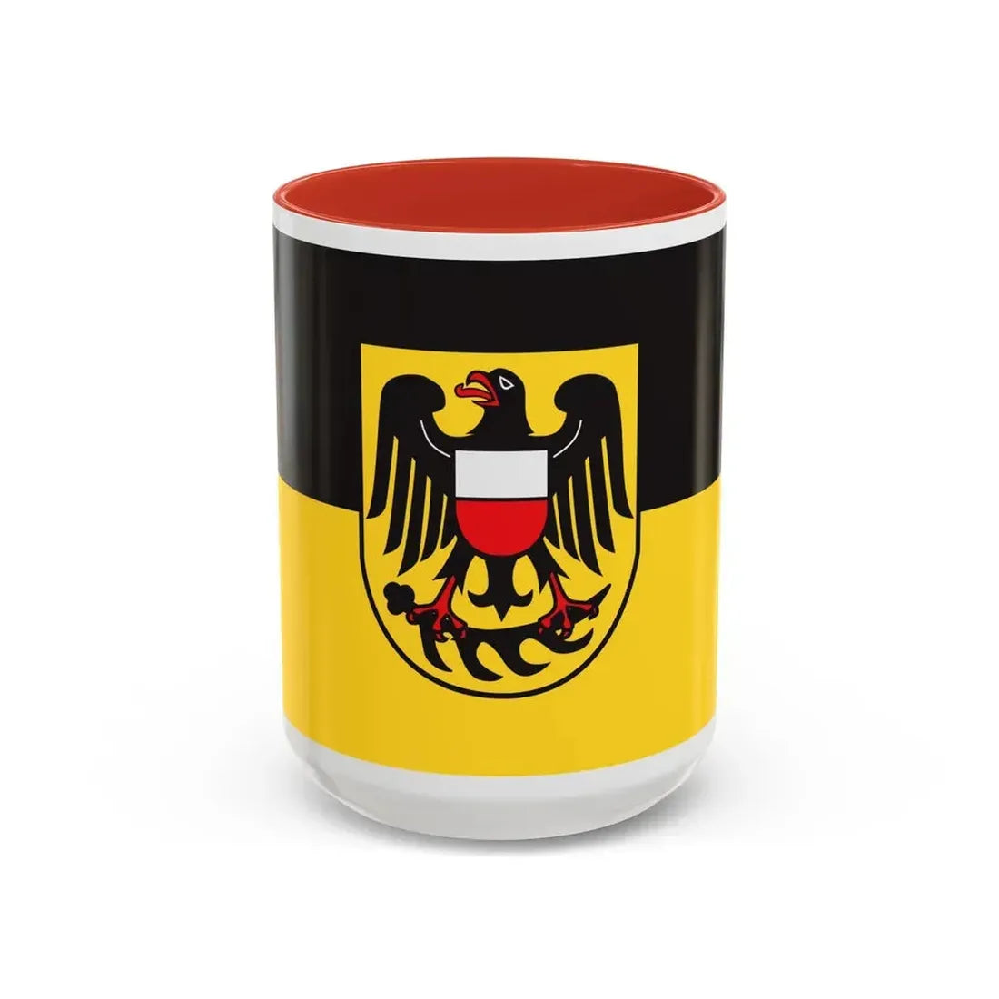 Flag of Rottweil Germany - Accent Coffee Mug 15oz Red - Go Mug Yourself