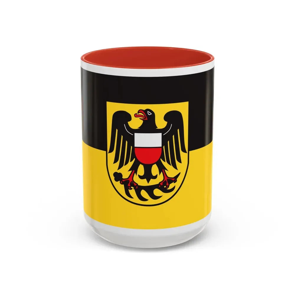 Flag of Rottweil Germany - Accent Coffee Mug 15oz Red - Go Mug Yourself