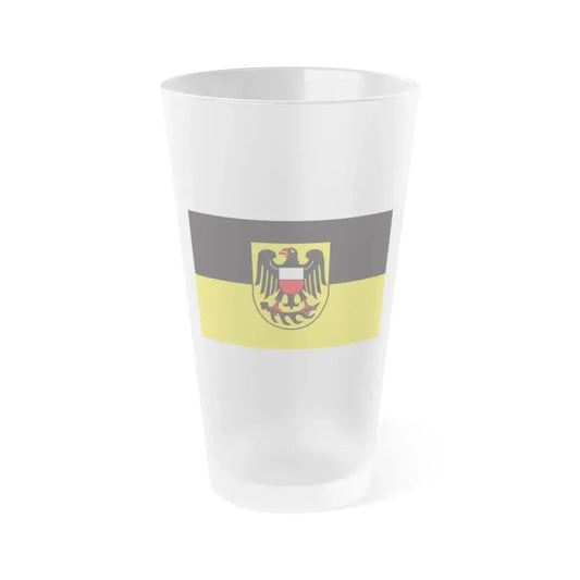 Flag of Rottweil Germany - Frosted Pint Glass 16oz 16oz Frosted - Go Mug Yourself