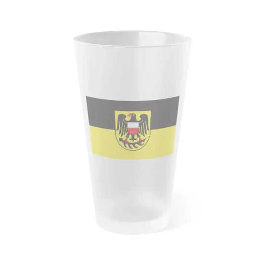 Flag of Rottweil Germany - Frosted Pint Glass 16oz 16oz Frosted - Go Mug Yourself