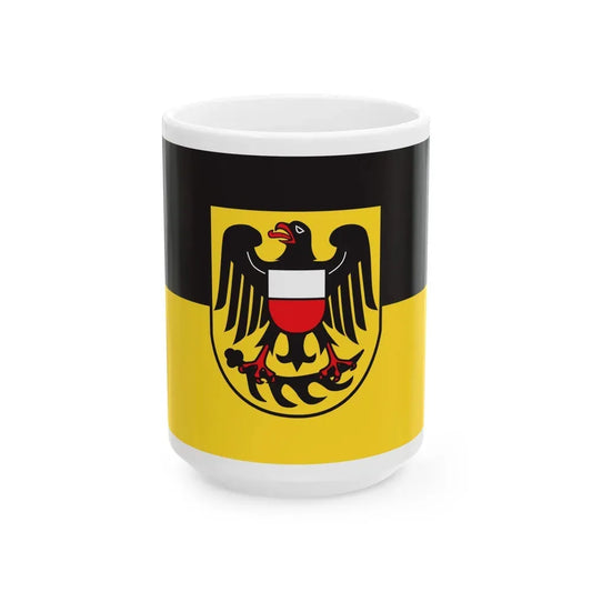 Flag of Rottweil Germany - White Coffee Mug 15oz - Go Mug Yourself