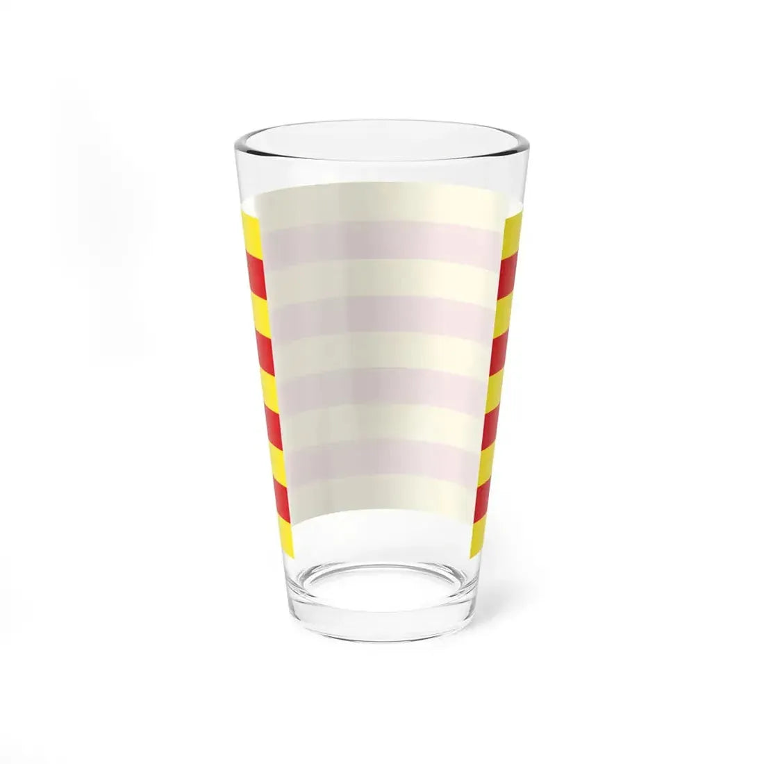 Flag of Roussillon (France) Pint Glass 16oz - Go Mug Yourself