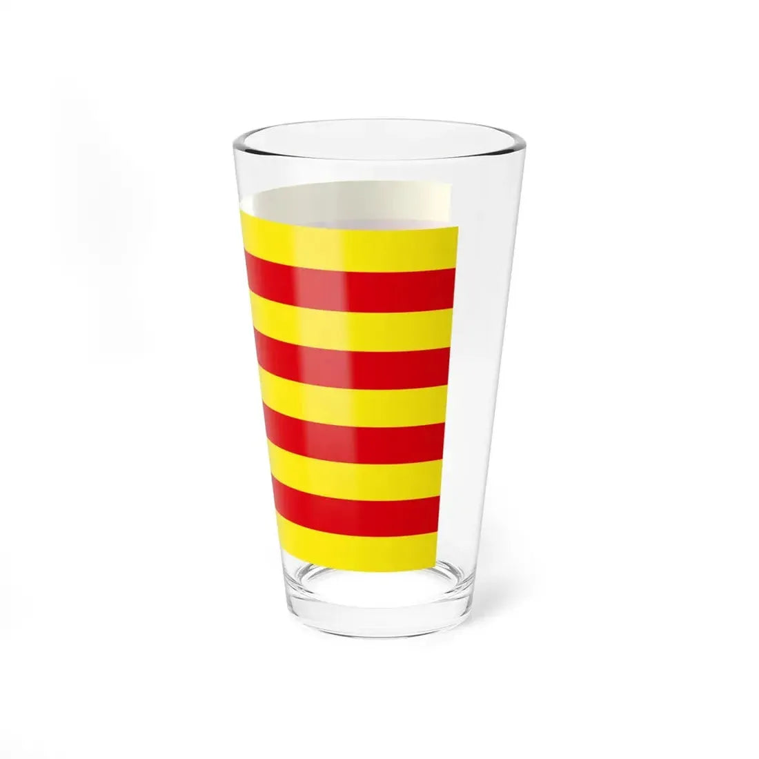 Flag of Roussillon (France) Pint Glass 16oz - Go Mug Yourself