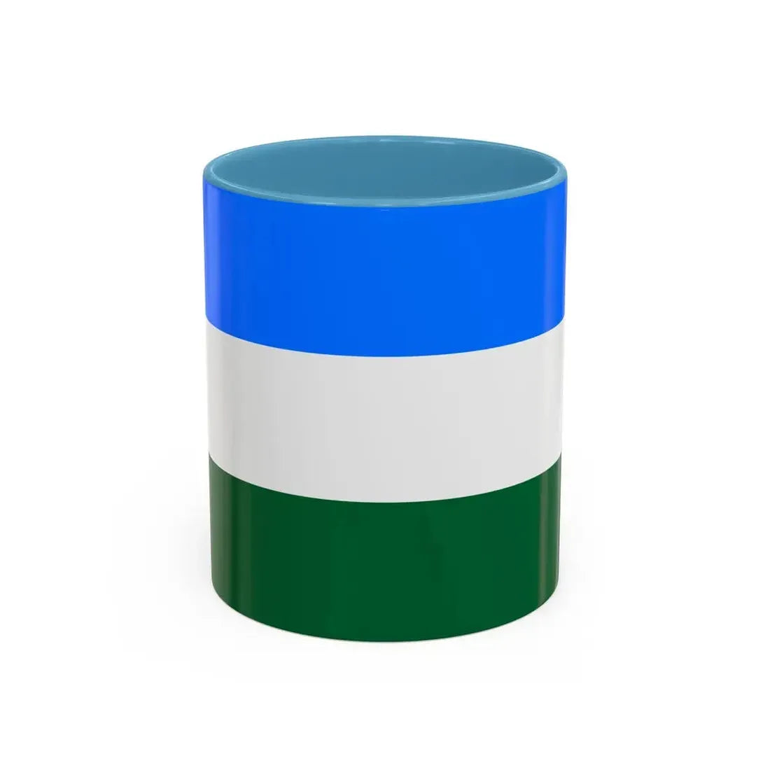 Flag of Rovigo Italy - Accent Coffee Mug 11oz Light Blue - Go Mug Yourself