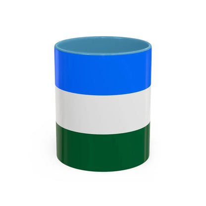 Flag of Rovigo Italy - Accent Coffee Mug 11oz Light Blue - Go Mug Yourself