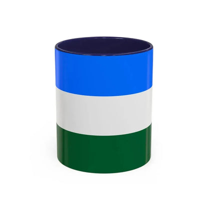 Flag of Rovigo Italy - Accent Coffee Mug 11oz Navy - Go Mug Yourself